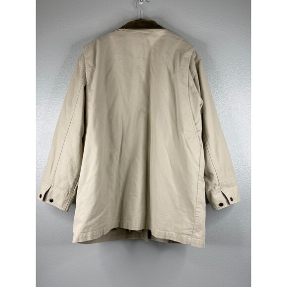 LL Bean Women 1X Barn Coat Chore Jacket Removable Lining Embroidered Logo - Picture 5 of 8